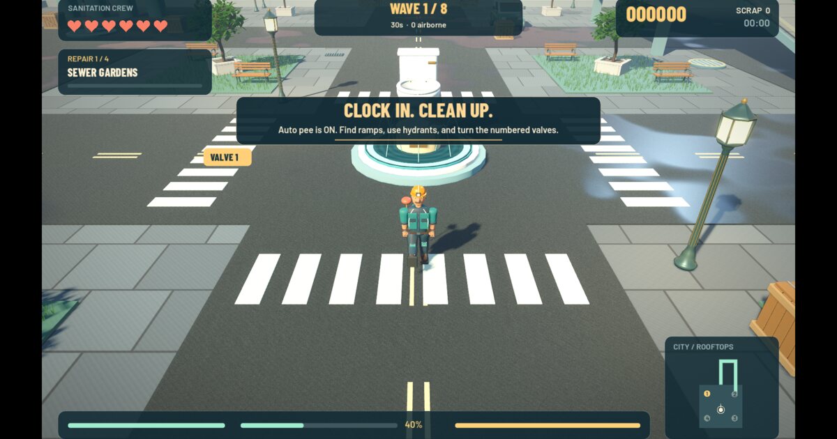 Dodge the Dumps: Flush Hour game cover