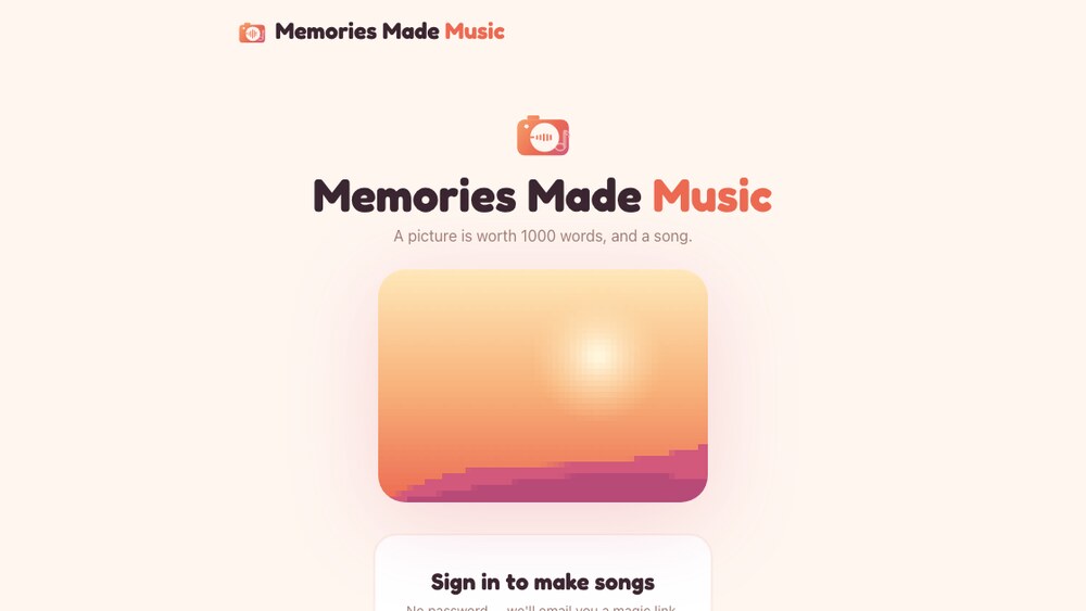 Memories Made Music screenshot