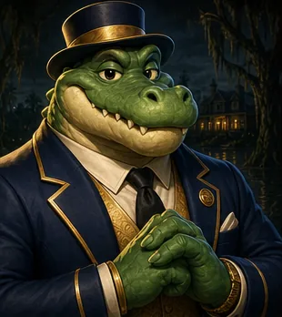 Warren the alligator value investor